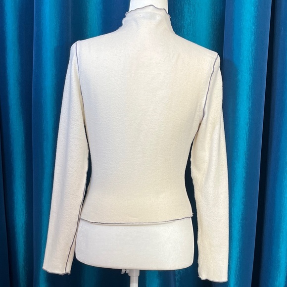 Paper Crane Cream Long Sleeve Blouse - Picture 3 of 4